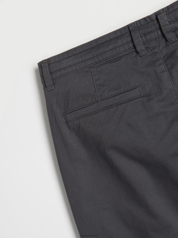 gri inchis Reserved bărbați îmbrăcăminte pantaloni slim morcov 648HZ1503