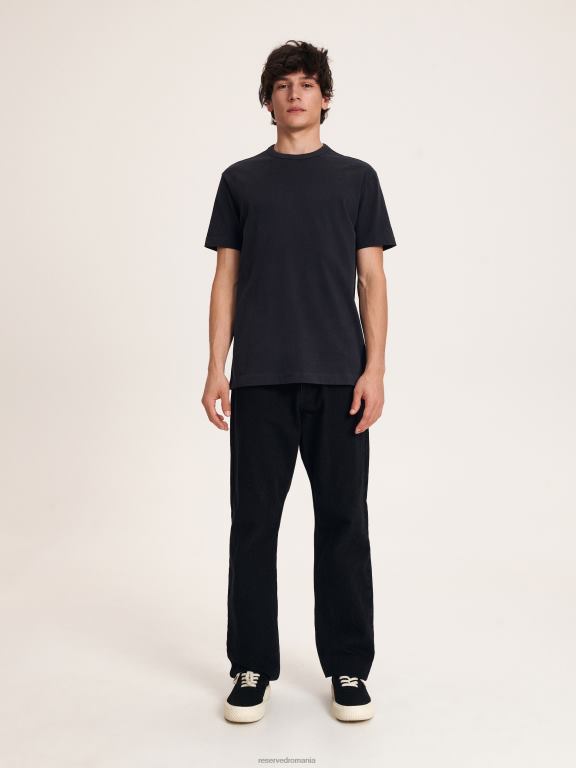 gri inchis Reserved bărbați îmbrăcăminte tricou cu potrivire regulata 648HZ1239
