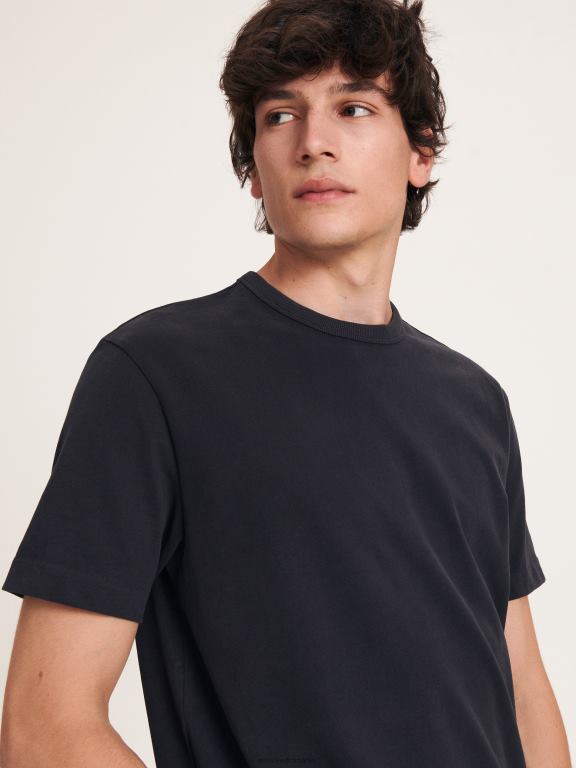 gri inchis Reserved bărbați îmbrăcăminte tricou cu potrivire regulata 648HZ1239