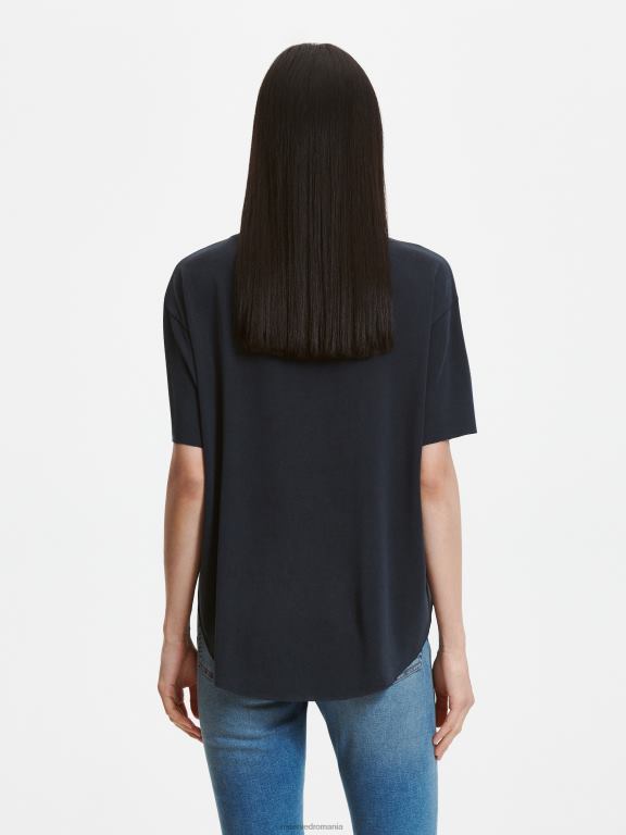 gri inchis Reserved femei îmbrăcăminte tricou supradimensionat 648HZ393