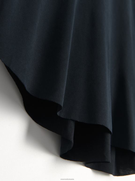 gri inchis Reserved femei îmbrăcăminte tricou supradimensionat 648HZ393