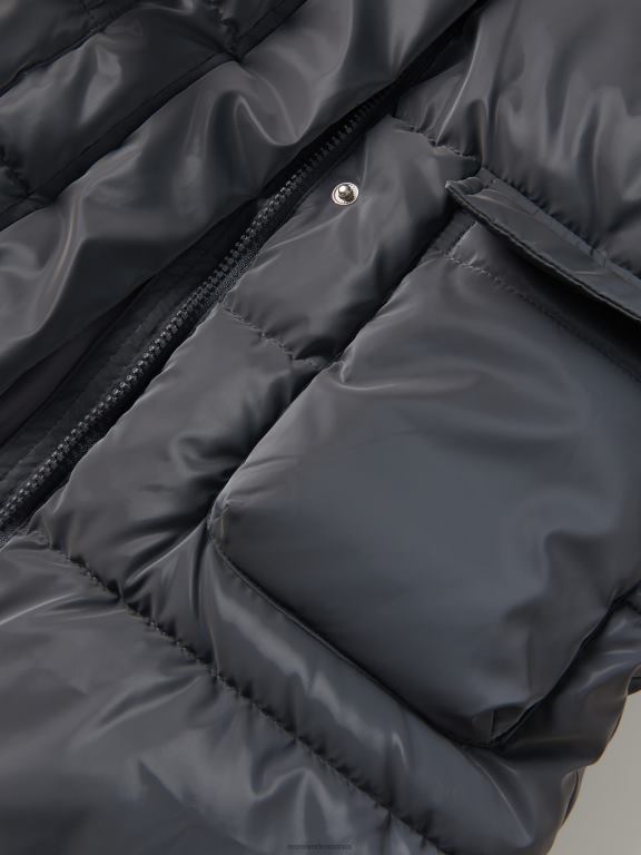 gri inchis Reserved fetelor îmbrăcăminte vestă matlasată cu glugă 648HZ1769