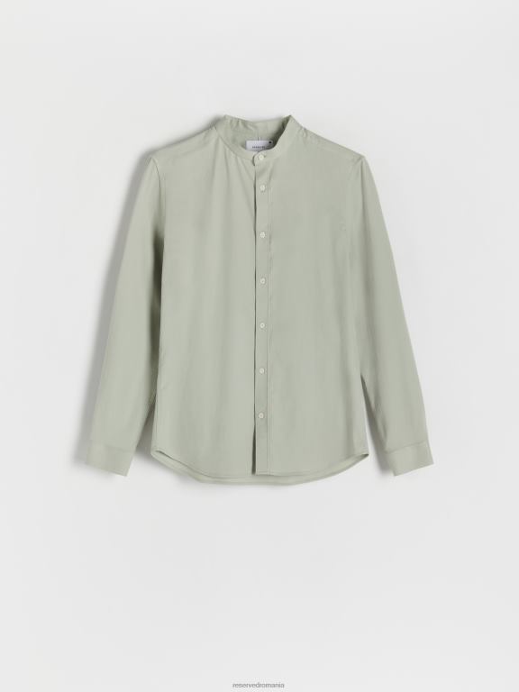 gri mijlociu Reserved bărbați îmbrăcăminte cămașă din bumbac egiptean 648HZ1398