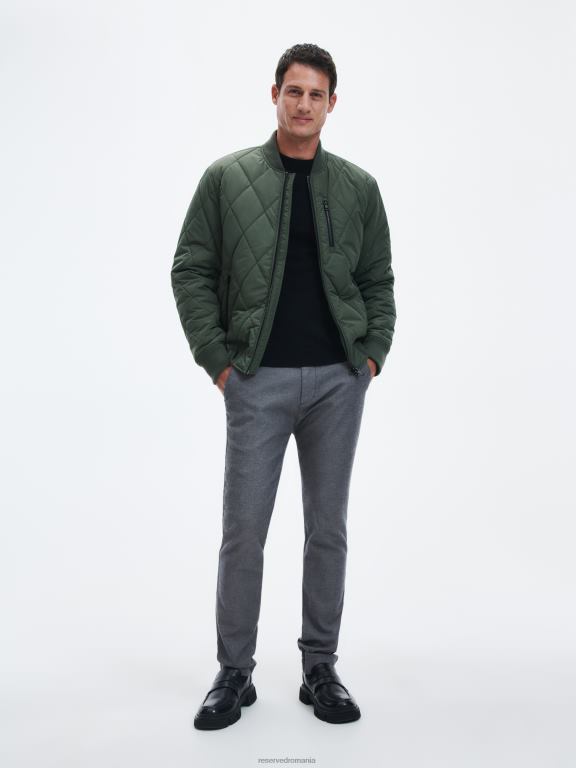 gri mijlociu Reserved bărbați îmbrăcăminte pantaloni chino slim fit 648HZ1099