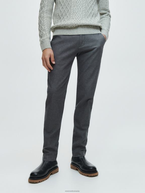 gri mijlociu Reserved bărbați îmbrăcăminte pantaloni chino slim fit noi 648HZ1502