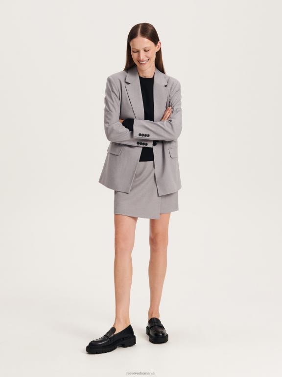 gri mijlociu Reserved femei îmbrăcăminte fusta 648HZ33