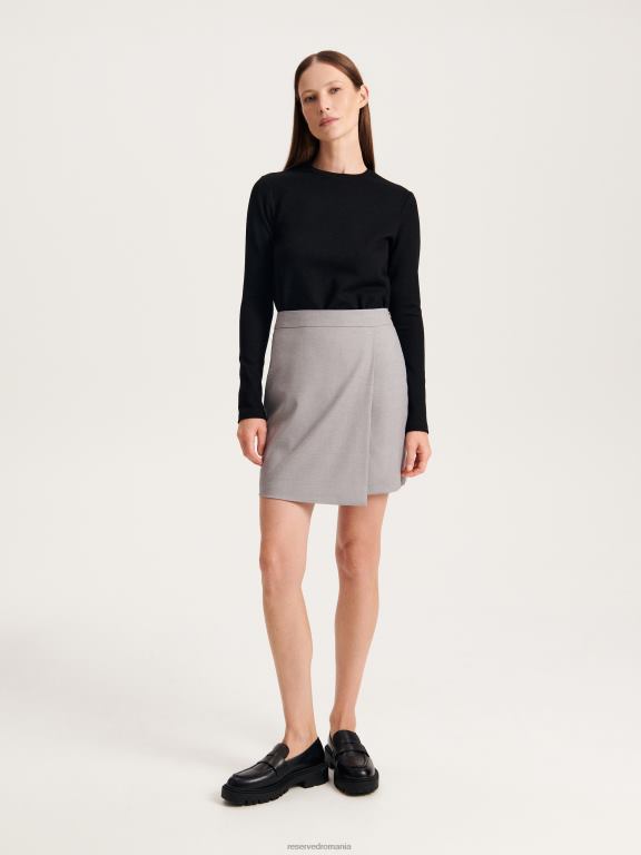 gri mijlociu Reserved femei îmbrăcăminte fusta 648HZ33