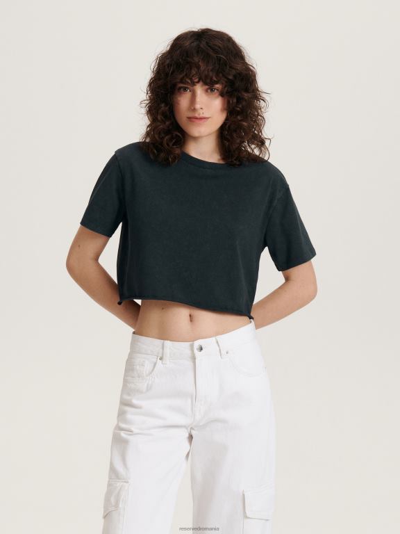 gri mijlociu Reserved femei îmbrăcăminte tricou scurt 648HZ488