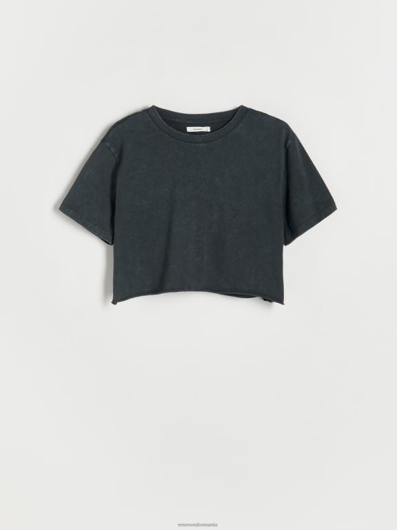 gri mijlociu Reserved femei îmbrăcăminte tricou scurt 648HZ488