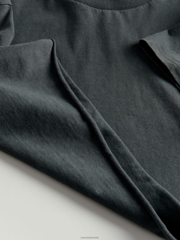 gri mijlociu Reserved femei îmbrăcăminte tricou scurt 648HZ488