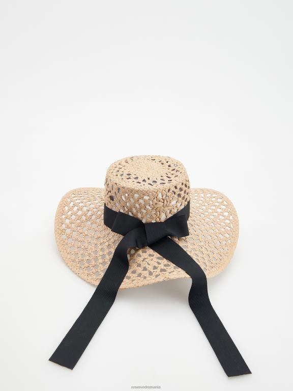 grâu Reserved femei accesorii pălărie cu fundă decorativă 648HZ1010