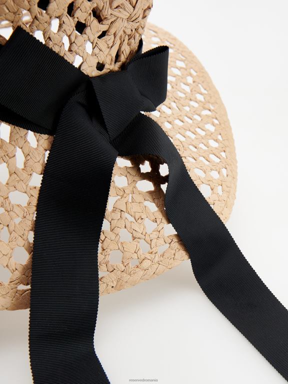 grâu Reserved femei accesorii pălărie cu fundă decorativă 648HZ1010
