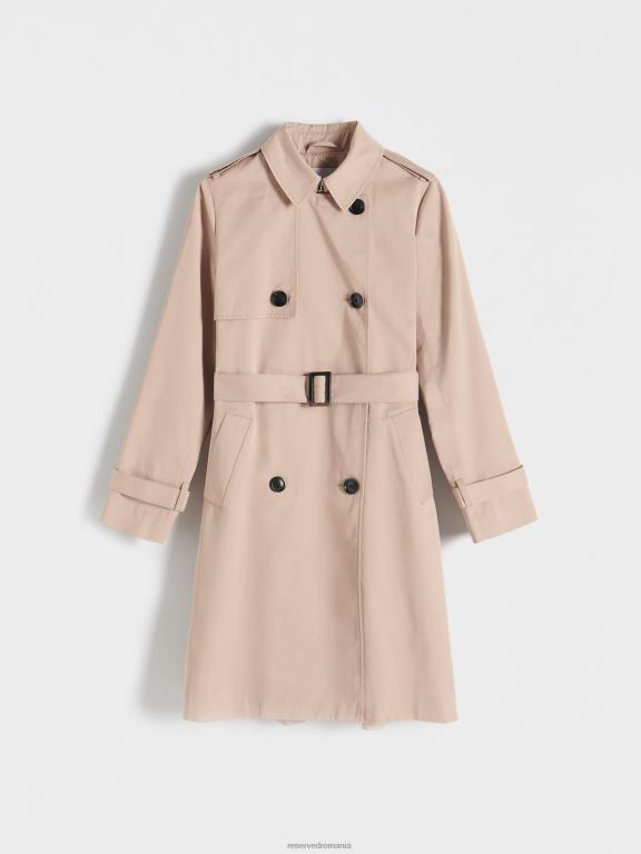 grâu Reserved femei îmbrăcăminte trenci cu design clasic 648HZ886