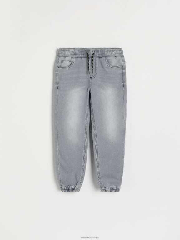 gri deschis Reserved băieți îmbrăcăminte blugi elastici de jogger 648HZ2185