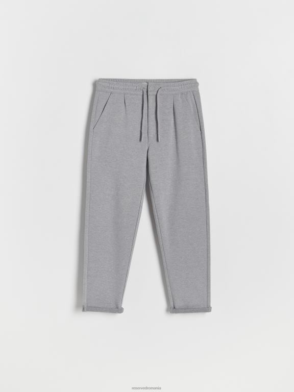 gri deschis Reserved băieți îmbrăcăminte pantaloni chino din jerseu 648HZ2082