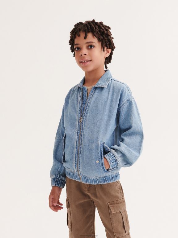 albastru Reserved băieți îmbrăcăminte jacheta de Bombardier 648HZ2112