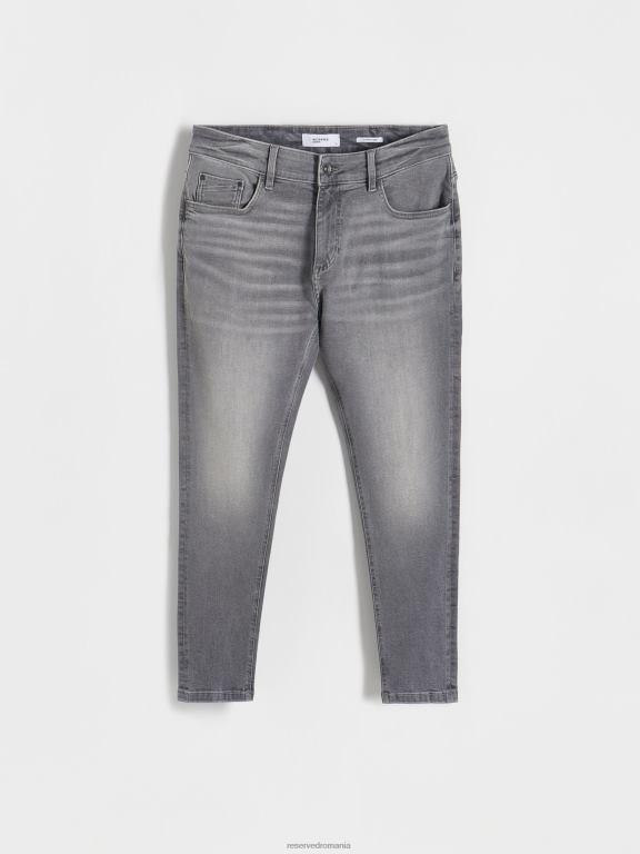gri Reserved bărbați îmbrăcăminte blugi morcov slim 648HZ1568