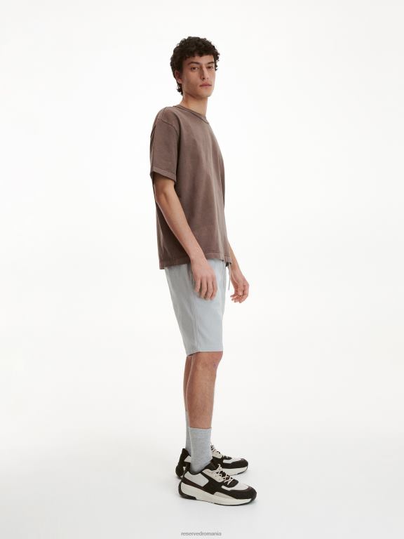 gri deschis Reserved bărbați îmbrăcăminte pantaloni scurți de jogger obișnuiți 648HZ1430