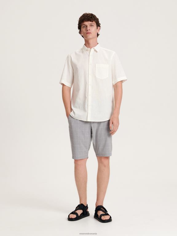 gri deschis Reserved bărbați îmbrăcăminte pantaloni scurți obișnuiți 648HZ1460