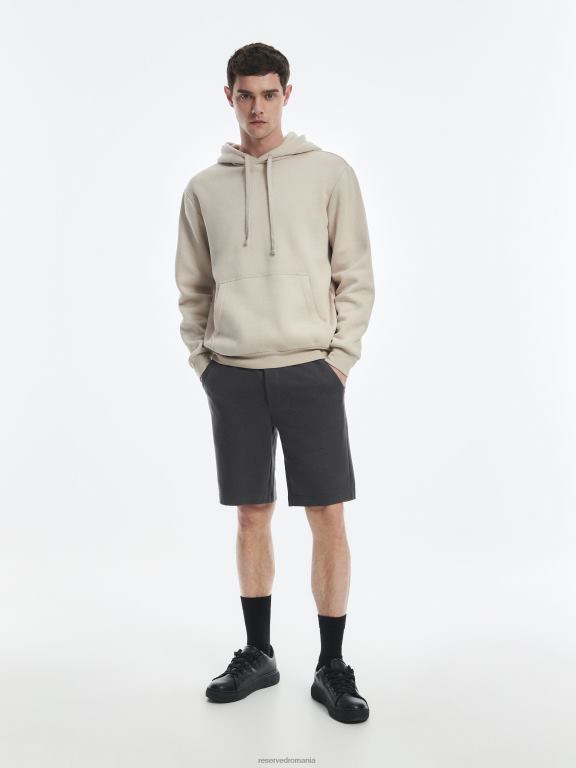 gri inchis Reserved bărbați îmbrăcăminte pantaloni scurți obișnuiți 648HZ1447