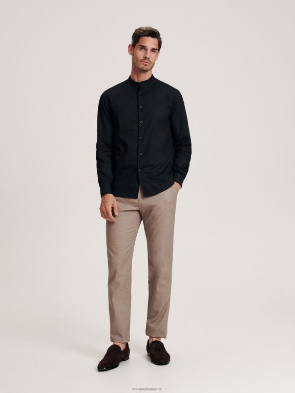 bej Reserved bărbați îmbrăcăminte pantaloni chino slim 648HZ1519