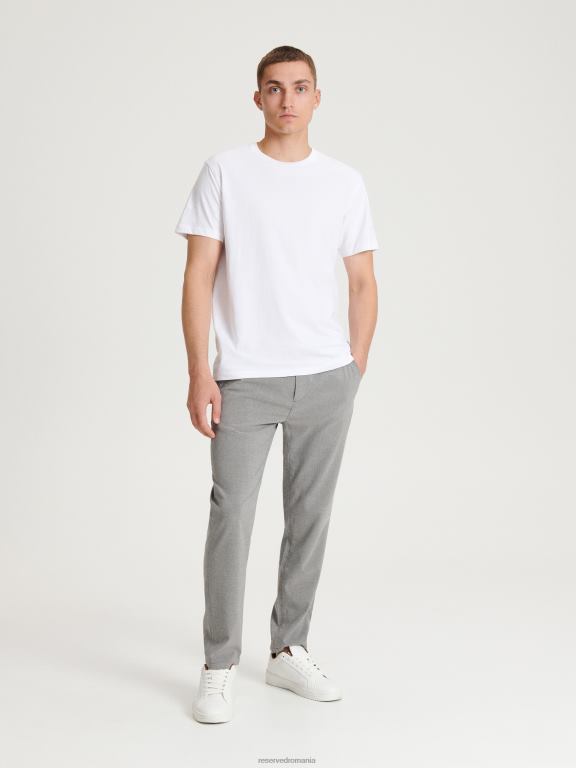 gri inchis Reserved bărbați îmbrăcăminte pantaloni slim morcov 648HZ1483