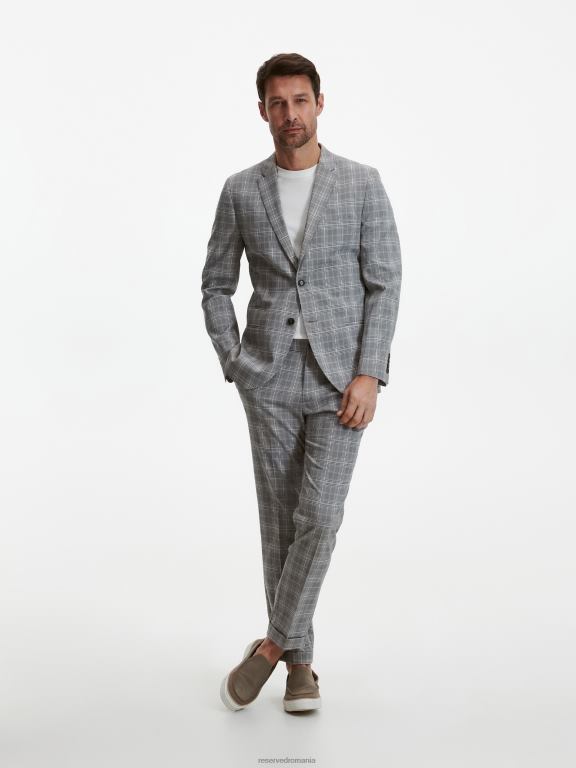 multicolor Reserved bărbați îmbrăcăminte pantaloni subțiri verificați 648HZ1495