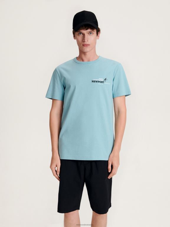 acva Reserved bărbați îmbrăcăminte tricou la modă cu imprimeu cu fit regulat 648HZ1292