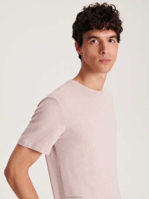 mov Reserved bărbați îmbrăcăminte stil de modă tricou cu potrivire obișnuită 648HZ1310