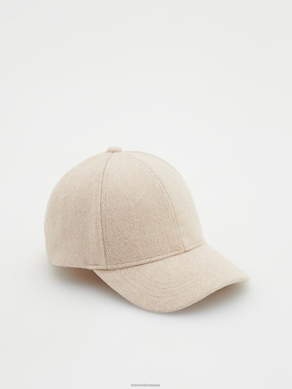bej Reserved femei accesorii beanie din amestec de lână 648HZ1005