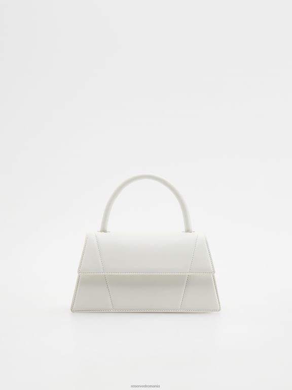 alb Reserved femei accesorii geanta mini trapez 648HZ106