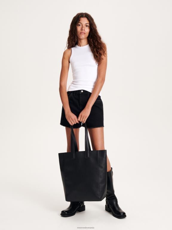 negru Reserved femei accesorii geanta cumparator 648HZ147