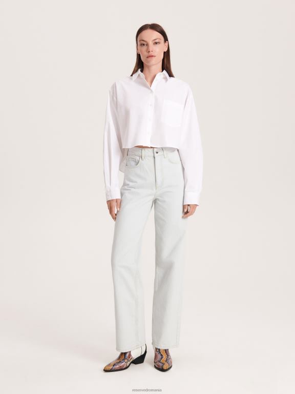 albastru Reserved femei îmbrăcăminte blugi drepti 648HZ105