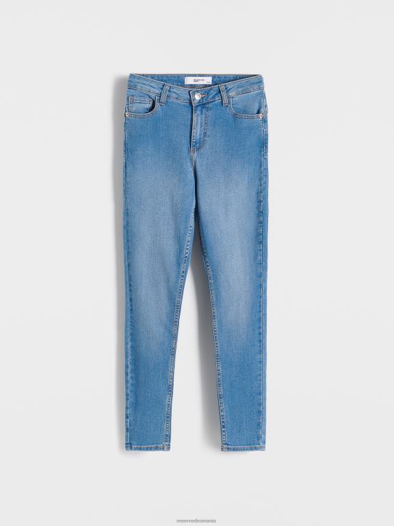 albastru Reserved femei îmbrăcăminte împinge în sus blugii 648HZ544