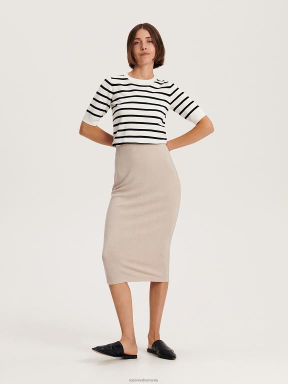 nud Reserved femei îmbrăcăminte fusta midi 648HZ824