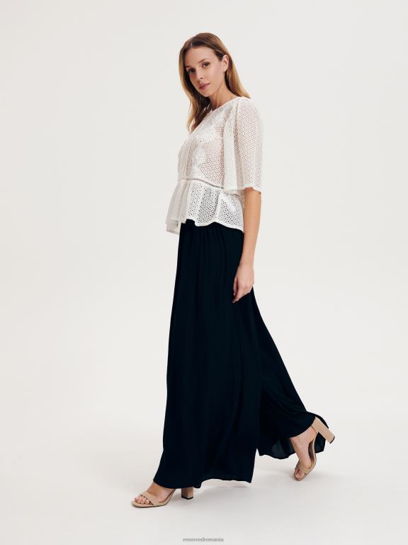 negru Reserved femei îmbrăcăminte pantaloni largi 648HZ708