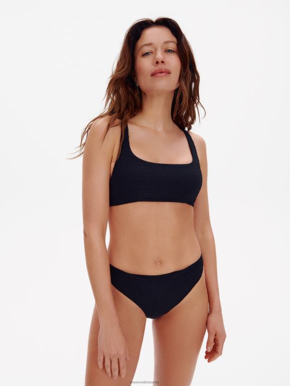 negru Reserved femei îmbrăcăminte top de bikini 648HZ1059