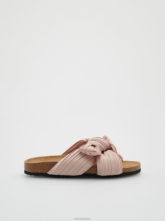 mov Reserved femei pantofi glisoare cu detaliu fundita 648HZ969