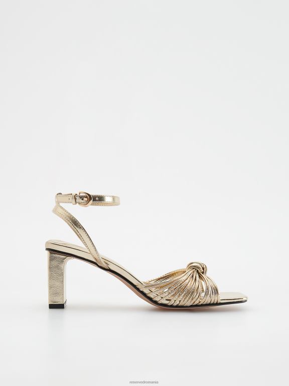 de aur Reserved femei pantofi sandale galbene 648HZ978