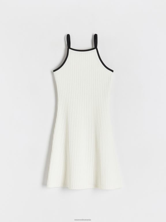 cremă Reserved femei îmbrăcăminte rochie 648HZ229