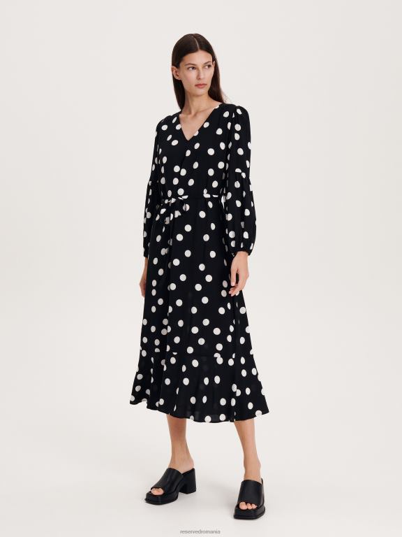 multicolor Reserved femei îmbrăcăminte rochie maxi bogata in vascoza 648HZ7