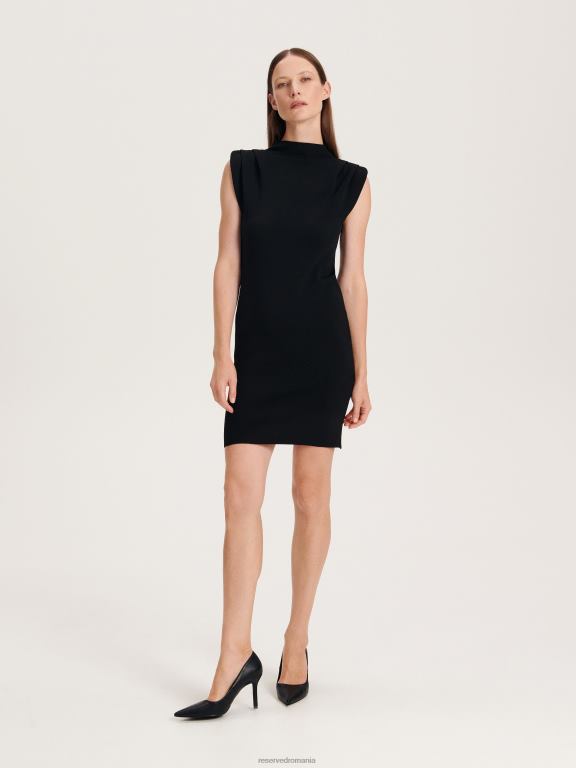 negru Reserved femei îmbrăcăminte body cu rochie mini 648HZ224