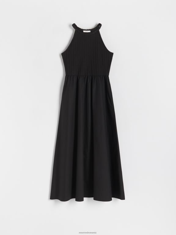 negru Reserved femei îmbrăcăminte rochie mini 648HZ221