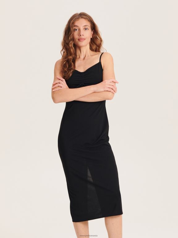 negru Reserved femei îmbrăcăminte rochie mini 648HZ236