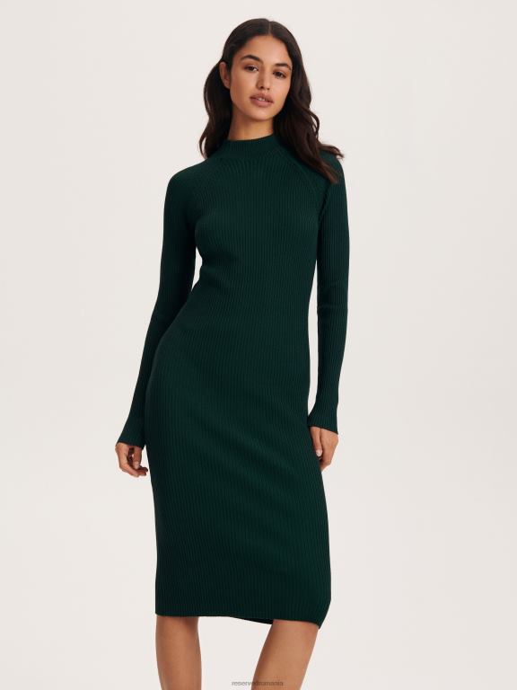 verde inchis Reserved femei îmbrăcăminte rochie mini din jerseu 648HZ205