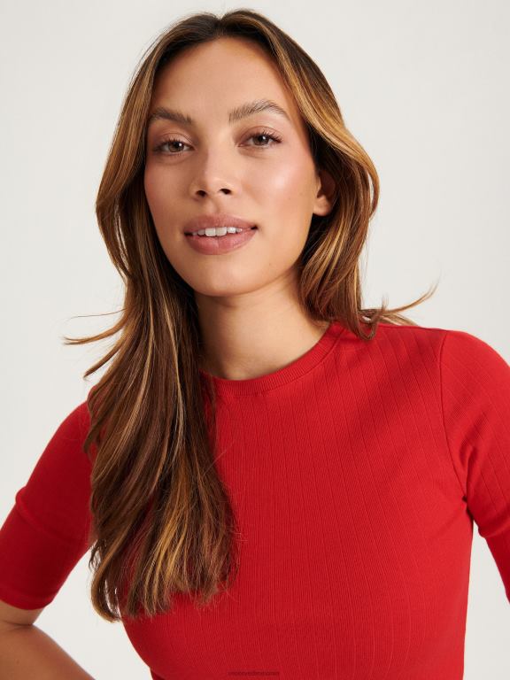 roșu Reserved femei îmbrăcăminte bluză din jerseu 648HZ382