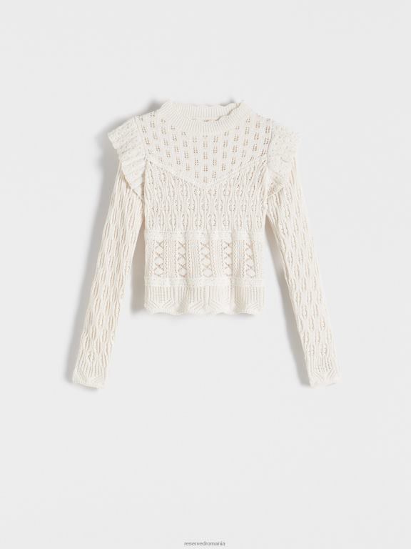 nud Reserved femei îmbrăcăminte jumper ajurat 648HZ923