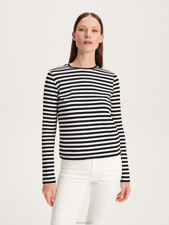 multicolor Reserved femei îmbrăcăminte tricou cu mânecă lungă bogat în viscoză 648HZ383