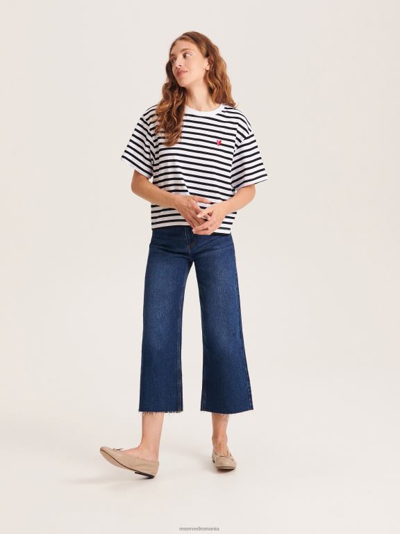 multicolor Reserved femei îmbrăcăminte tricou regulat cu broderie 648HZ400