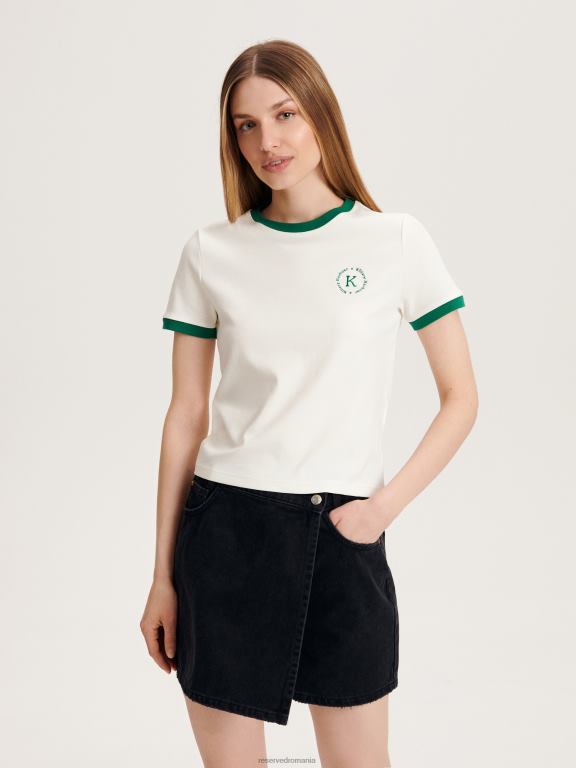 nud Reserved femei îmbrăcăminte tricou din bumbac 648HZ468